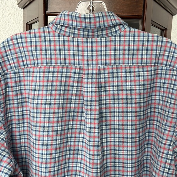 Vineyard Vines Plaid Slim Fit Flannel Tucker Shirt EUC Size L - Picture 5 of 12